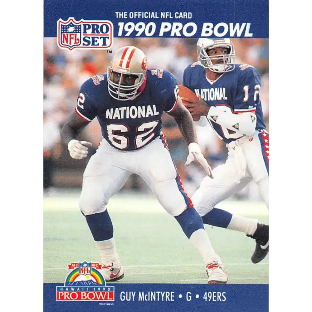 1990 Pro Set #405 Guy McIntyre NM-MT San Francisco 49ers Football Card - Football Card Single
