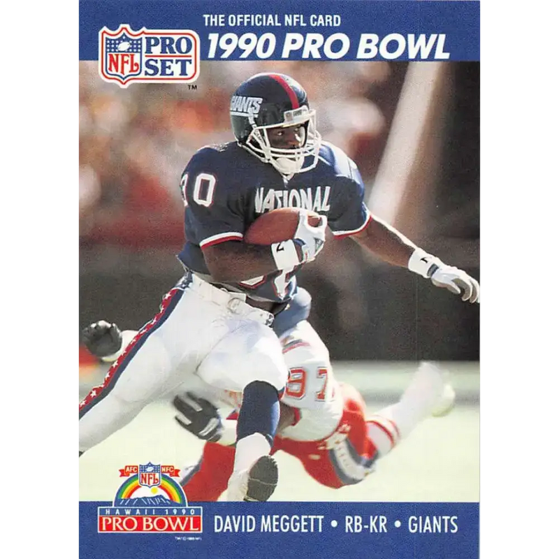 1990 Pro Set #406 Dave Meggett NM-MT New York Giants Football Card - Football Card Single