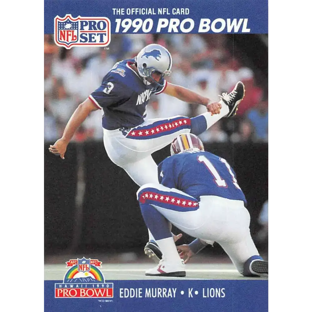 1990 Pro Set #409 Eddie Murray NM-MT Detroit Lions Football Card - Football Card Single