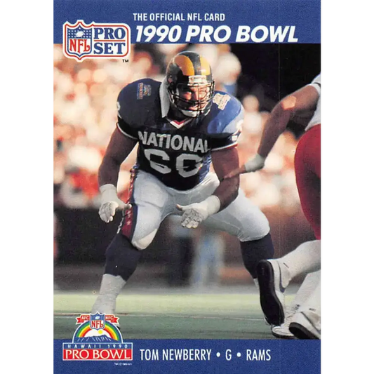 1990 Pro Set #410 Tom Newberry NM-MT Los Angeles Rams Football Card - Football Card Single