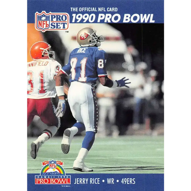 1990 Pro Set #411 Jerry Rice NM-MT San Francisco 49ers Football Card - Football Card Single