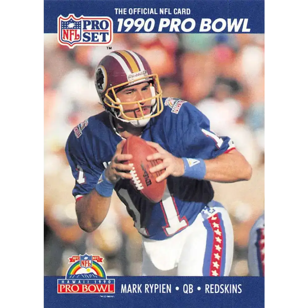 1990 Pro Set #412 Mark Rypien NM-MT Washington Redskins Football Card - Football Card Single