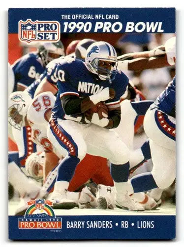 1990 Pro Set #413 Barry Sanders Detroit Lions Football Cards EX/NM ID:62966 - Football Card Single