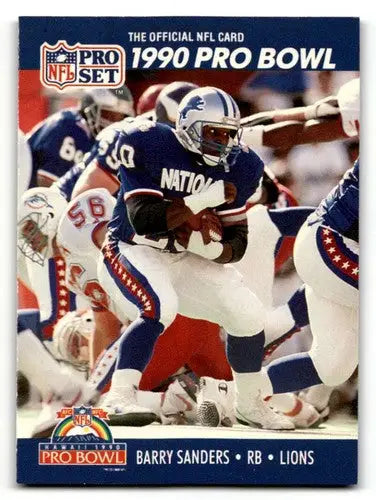 1990 Pro Set #413 Barry Sanders Detroit Lions Football Cards EX/NM ID:60170 - Football Card Single