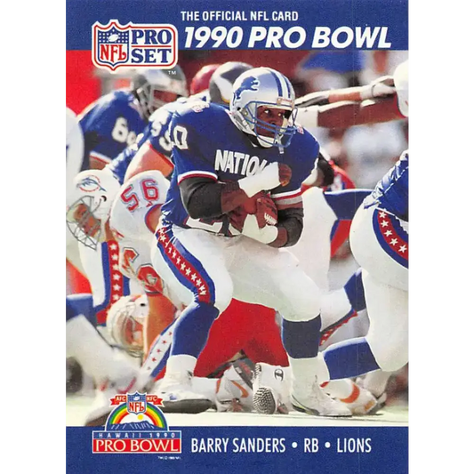 1990 Pro Set #413 Barry Sanders NM-MT Detroit Lions Football Card - Football Card Single