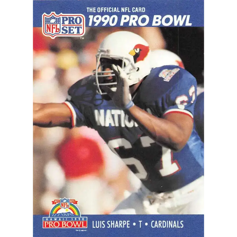 1990 Pro Set #414 Luis Sharpe NM-MT Phoenix Cardinals Football Card - Football Card Single