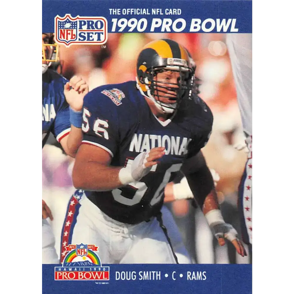 1990 Pro Set #418 Doug Smith NM-MT Los Angeles Rams Football Card - Football Card Single