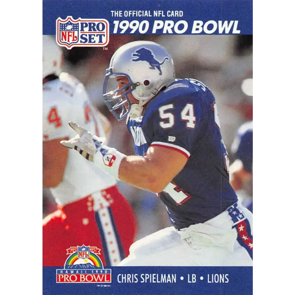 1990 Pro Set #419 Chris Spielman NM-MT Detroit Lions Football Card - Football Card Single
