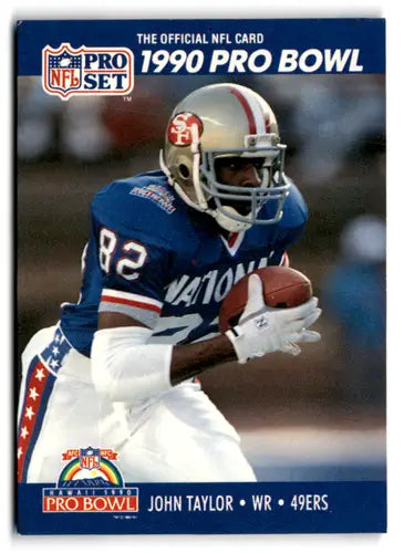 Original gloss 1990 Pro Set John Taylor football card from Pro Set collection
