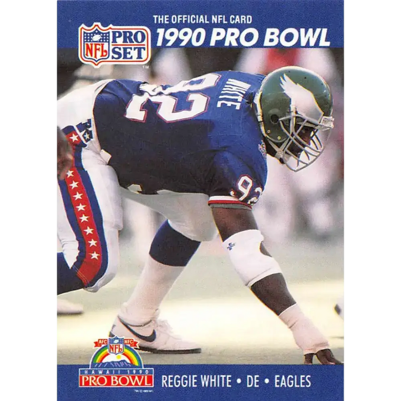 1990 Pro Set #423 Reggie White NM-MT Philadelphia Eagles Football Card - Football Card Single