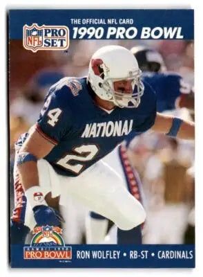 1990 Pro Set #424 Ron Wolfley - Football Card Single