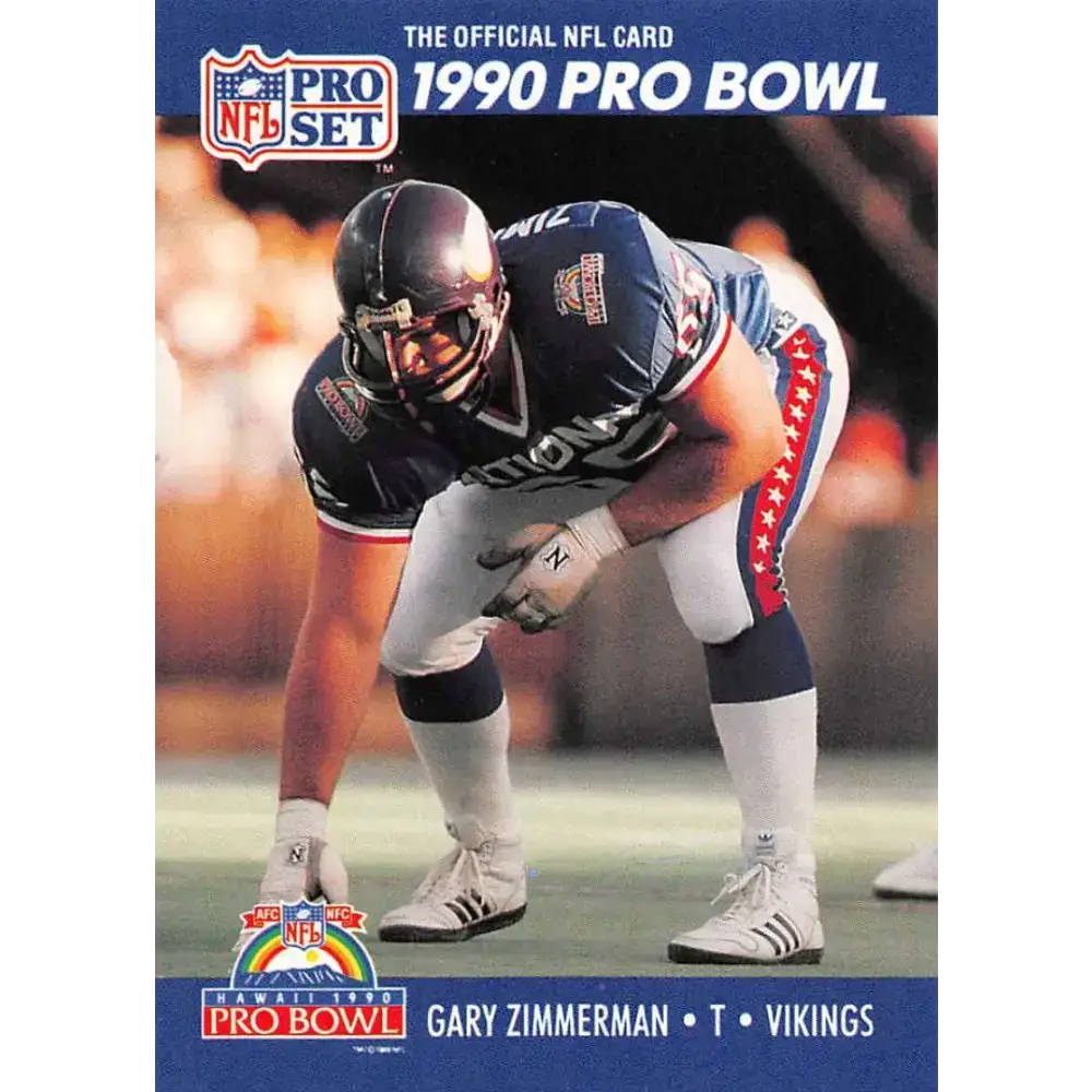 1990 Pro Set #425 Gary Zimmerman NM-MT Minnesota Vikings Football Card - Football Card Single