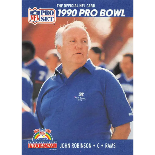 1990 Pro Set #426 John Robinson NM-MT Los Angeles Rams Football Card - Football Card Single