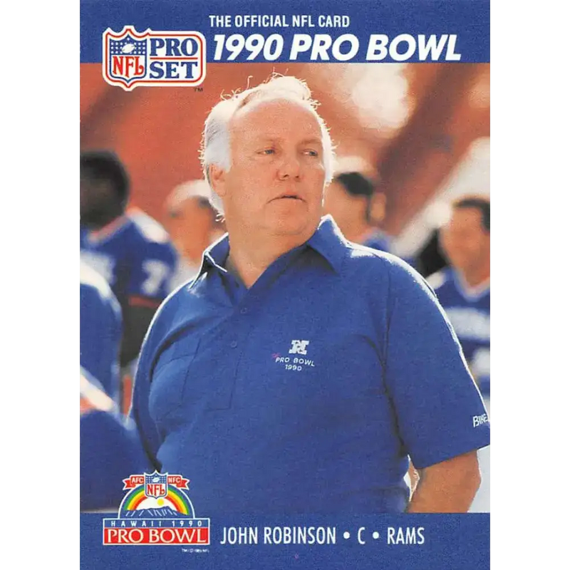 1990 Pro Set #426 John Robinson NM-MT Los Angeles Rams Football Card - Football Card Single