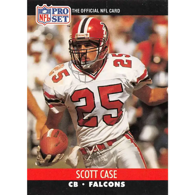 1990 Pro Set #427 Scott Case NM-MT Atlanta Falcons Football Card - Football Card Single
