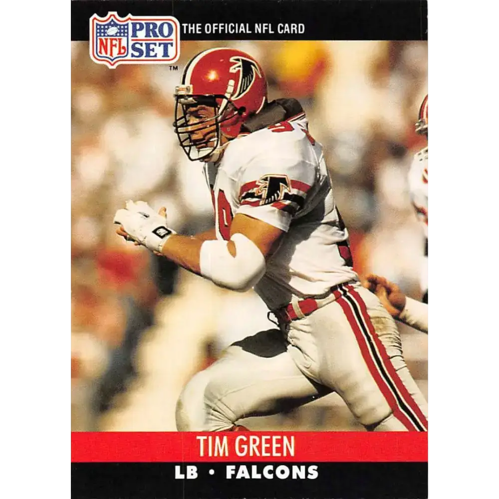 1990 Pro Set #430 Tim Green NM-MT RC Rookie Atlanta Falcons Football Card - Football Card Single