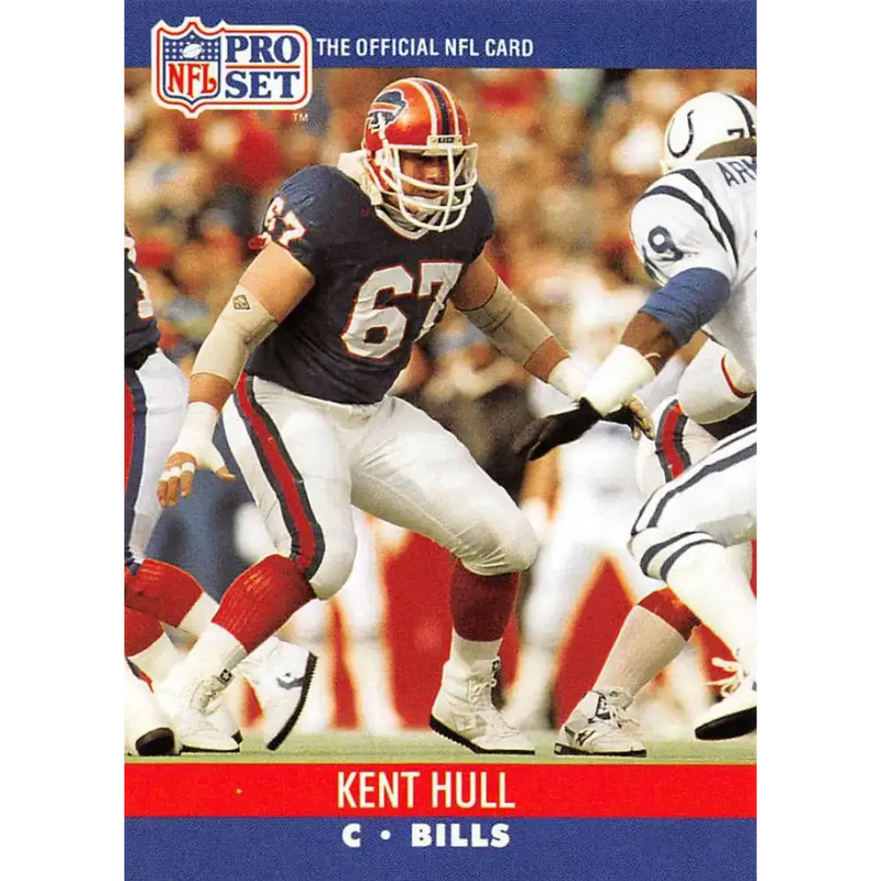 1990 Pro Set #438 Kent Hull NM-MT Buffalo Bills Football Card - Football Card Single