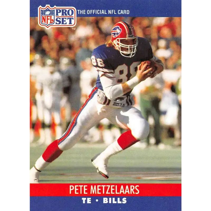 1990 Pro Set #439 Pete Metzelaars NM-MT Buffalo Bills Football Card - Football Card Single