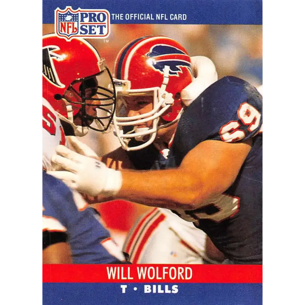 1990 Pro Set #445 Will Wolford NM-MT Buffalo Bills Football Card - Football Card Single