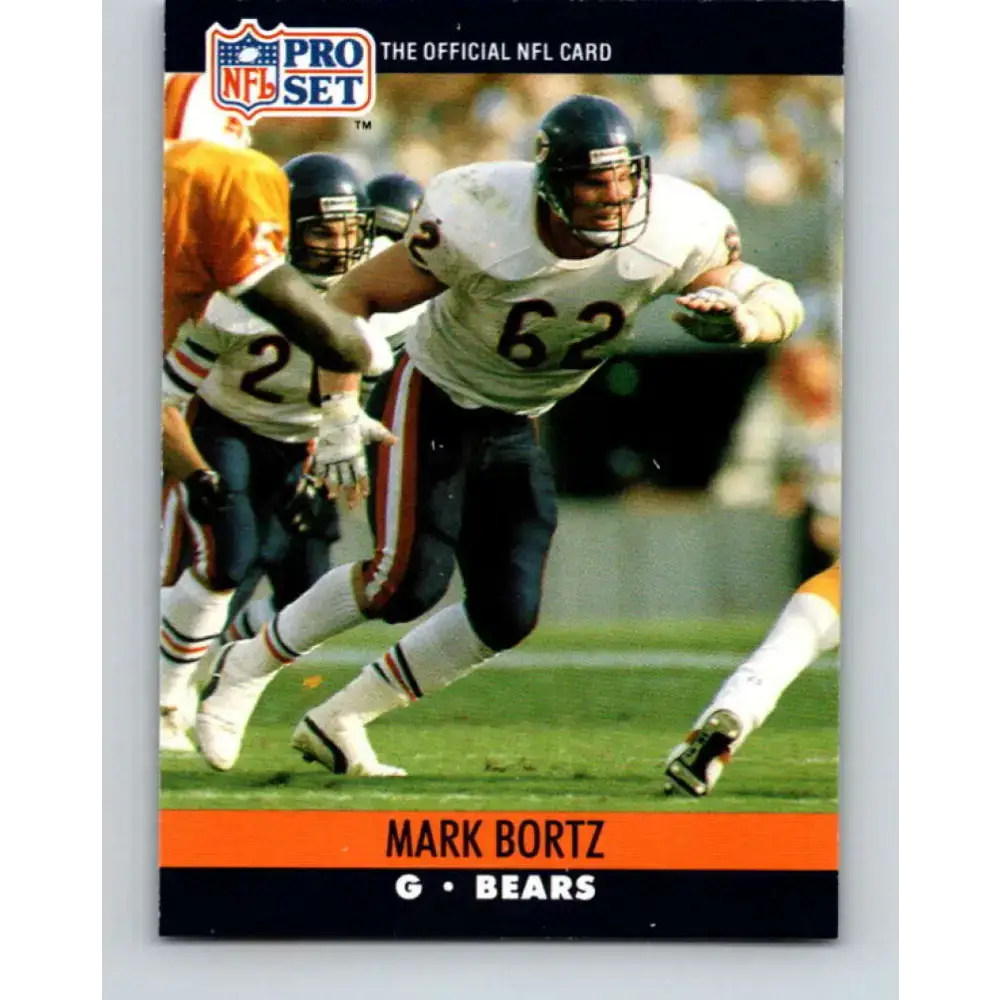 1990 Pro Set #447 Mark Bortz NM-MT RC Rookie Chicago Bears Football Card - Football Card Single
