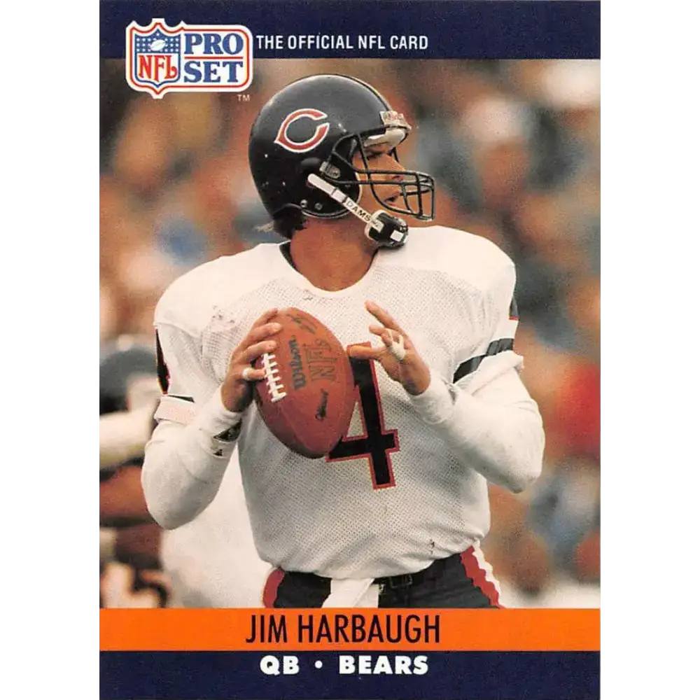 1990 Pro Set #452 Jim Harbaugh NM-MT Chicago Bears Football Card - Football Card Single