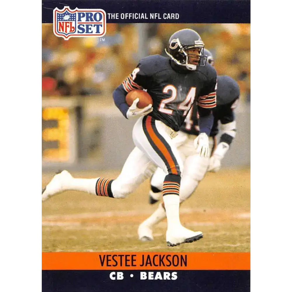 1990 Pro Set #453 Vestee Jackson NM-MT Chicago Bears Football Card - Football Card Single