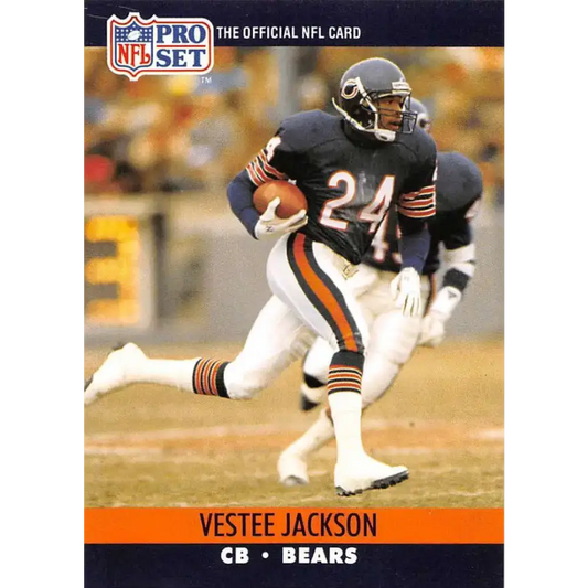 1990 Pro Set #453 Vestee Jackson NM-MT Chicago Bears Football Card - Football Card Single