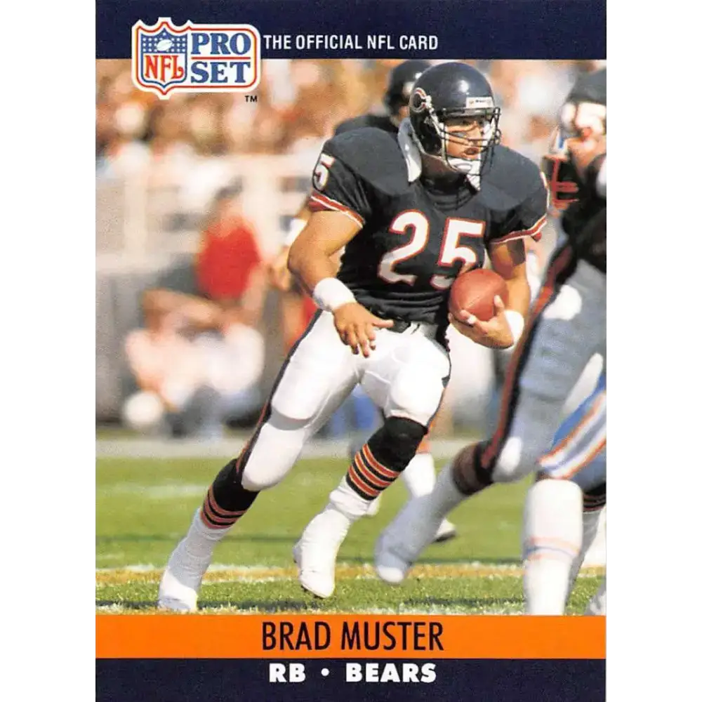1990 Pro Set #454 Brad Muster NM-MT Chicago Bears Football Card - Football Card Single