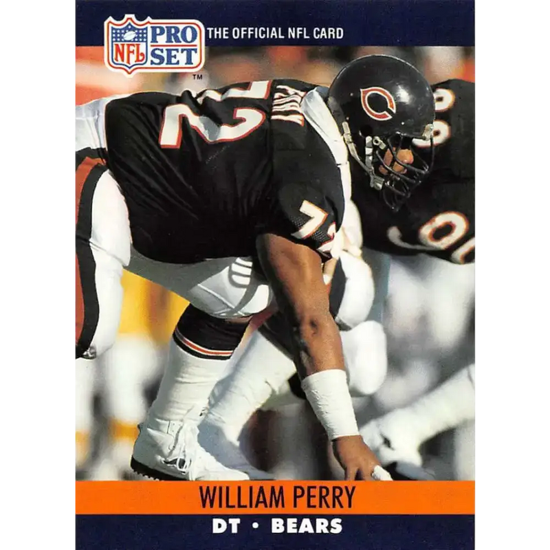 1990 Pro Set #455 William Perry NM-MT Chicago Bears Football Card - Football Card Single