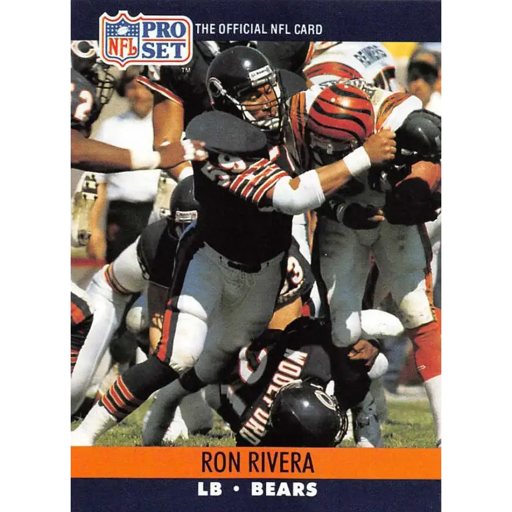 1990 Pro Set #456 Ron Rivera NM-MT Chicago Bears Football Card - Football Card Single