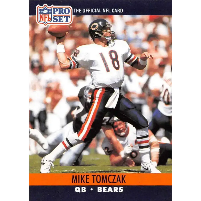 1990 Pro Set #458 Mike Tomczak NM-MT Chicago Bears Football Card - Football Card Single