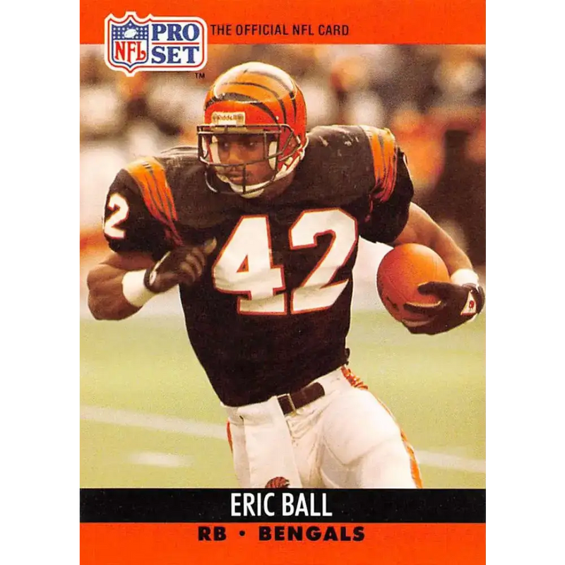 1990 Pro Set #460 Eric Ball NM-MT Cincinnati Bengals Football Card - Football Card Single