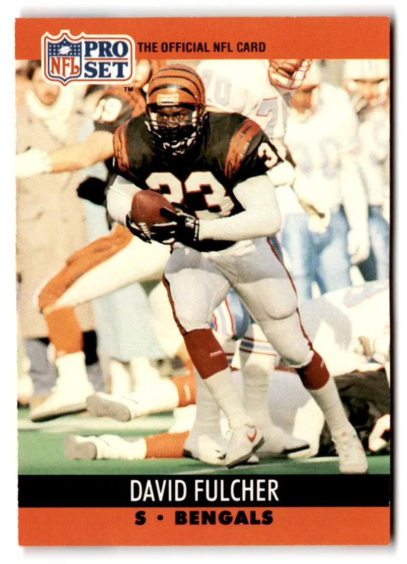 1990 Pro Set #462 David Fulcher - Football Card Single