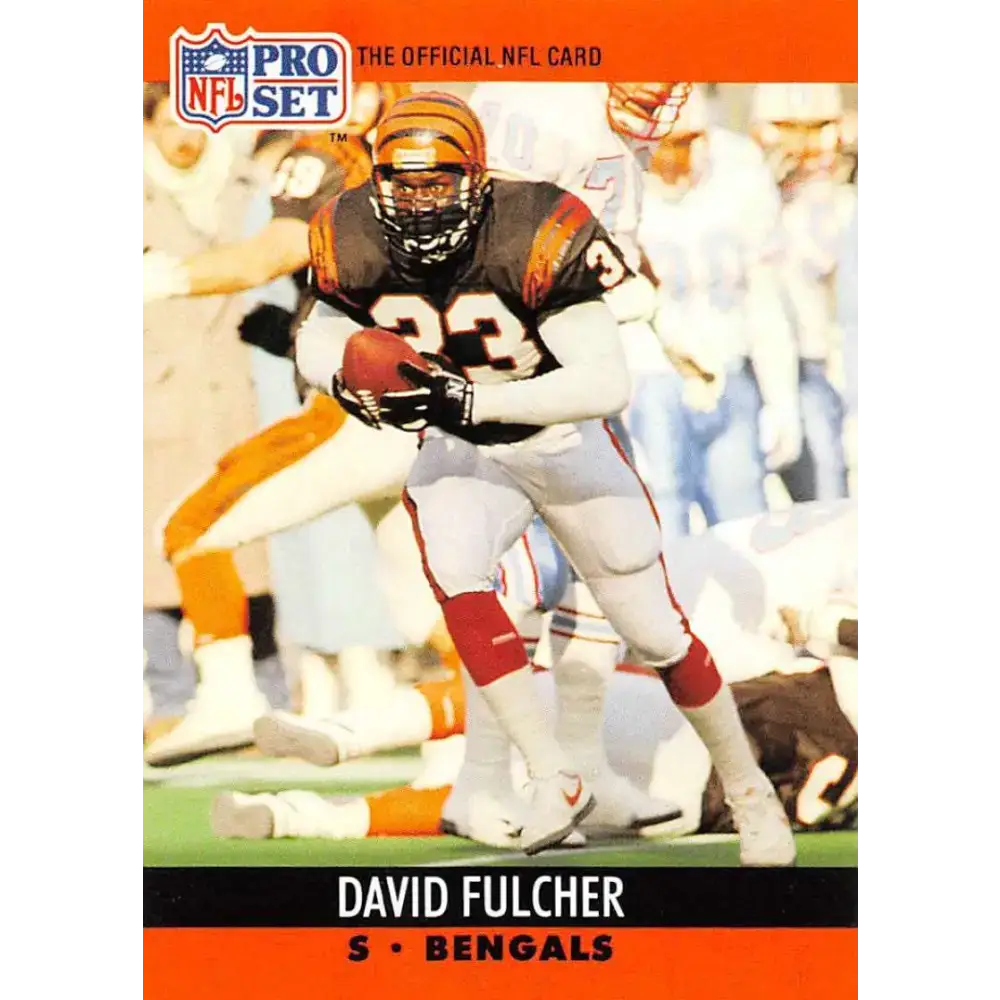 1990 Pro Set #462 David Fulcher NM-MT Cincinnati Bengals Football Card - Football Card Single
