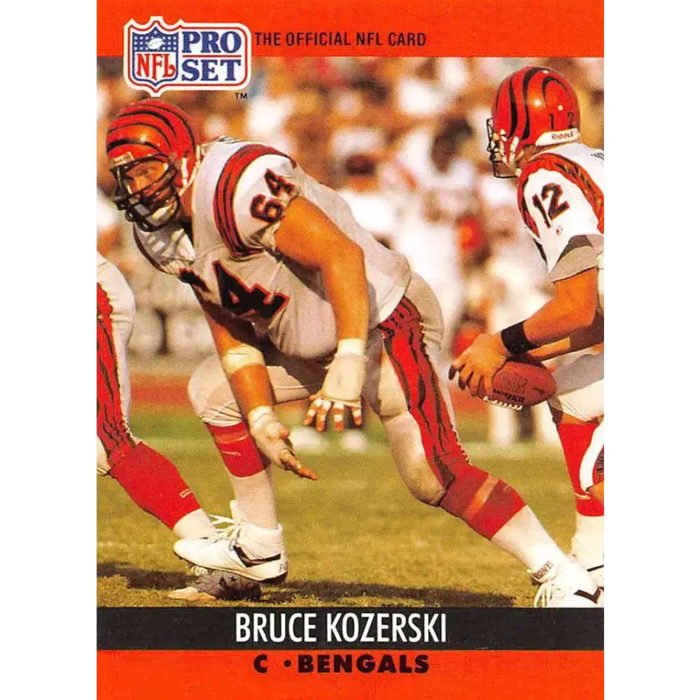 1990 Pro Set #465 Bruce Kozerski NM-MT Cincinnati Bengals Football Card - Football Card Single