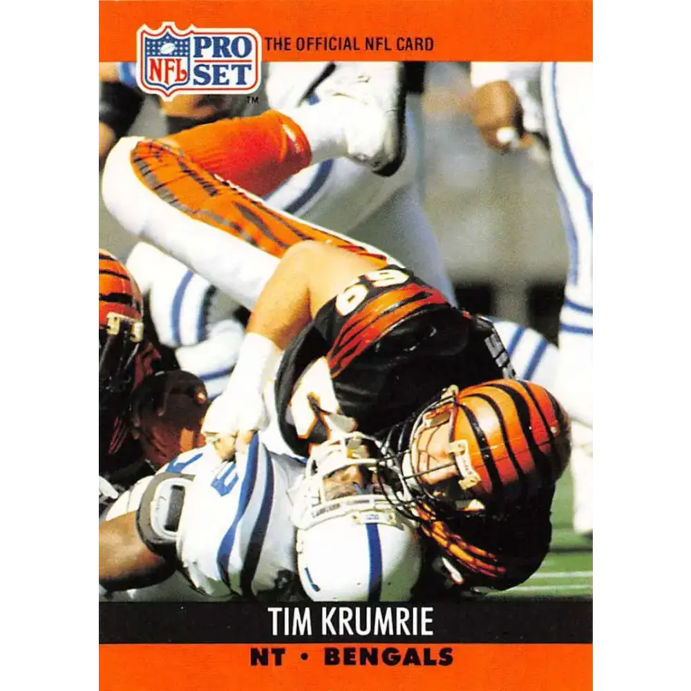 1990 Pro Set #466 Tim Krumrie NM-MT Cincinnati Bengals Football Card - Football Card Single