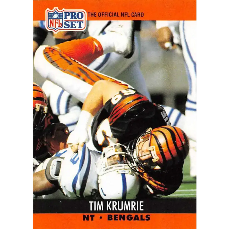 1990 Pro Set #466 Tim Krumrie NM-MT Cincinnati Bengals Football Card - Football Card Single