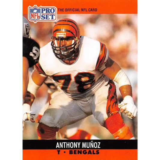 1990 Pro Set #467 Anthony MuÃ±oz NM-MT Cincinnati Bengals Football Card - Football Card Single