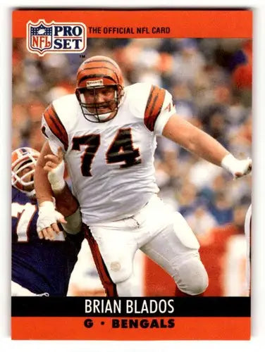 Brian Blados Cincinnati Bengals football card from 1990 Pro Set #468