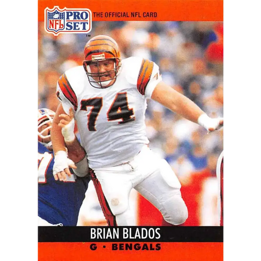1990 Pro Set #468 Brian Blados NM-MT Cincinnati Bengals Football Card - Football Card Single