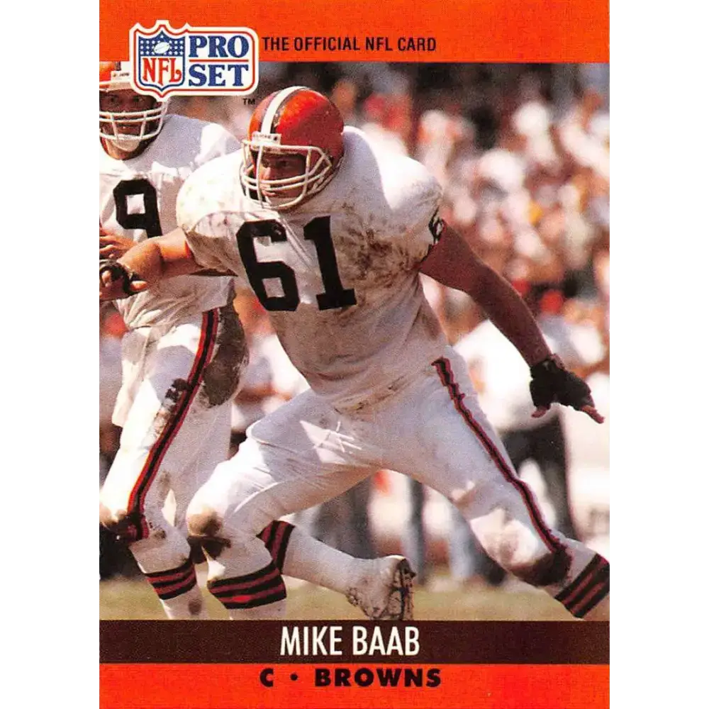 1990 Pro Set #469 Mike Baab NM-MT Cleveland Browns Football Card - Football Card Single