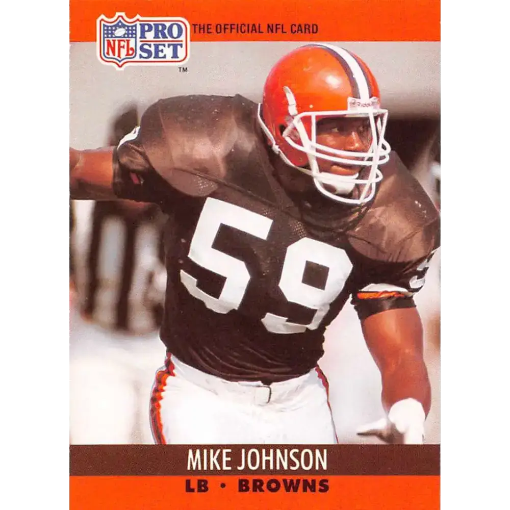 1990 Pro Set #472 Mike Johnson NM-MT Cleveland Browns Football Card - Football Card Single