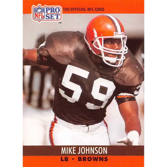 1990 Pro Set #472 Mike Johnson NM-MT Cleveland Browns Football Card - Football Card Single