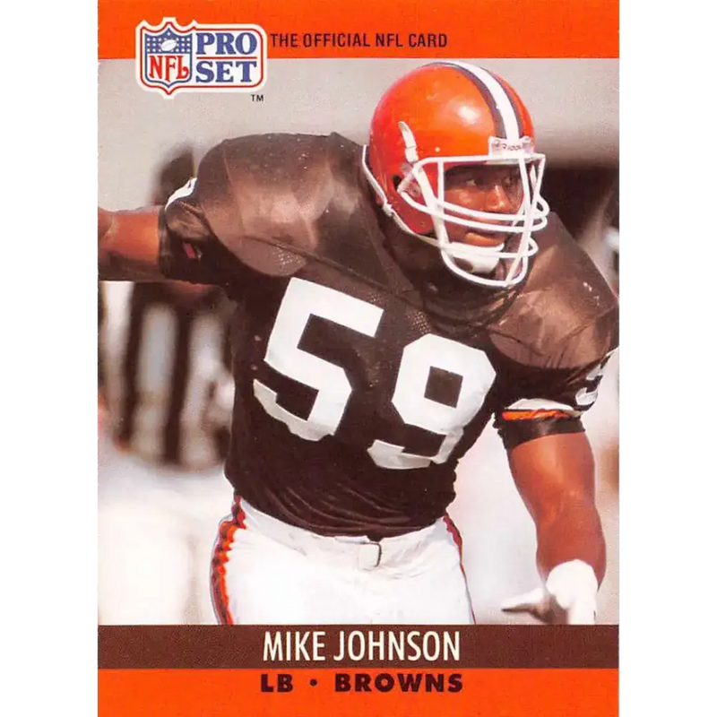 1990 Pro Set #472 Mike Johnson NM-MT Cleveland Browns Football Card - Football Card Single
