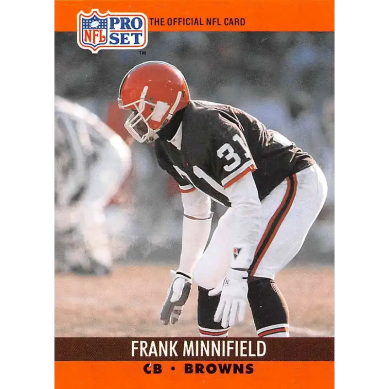 1990 Pro Set #475 Frank Minnifield NM-MT Cleveland Browns Football Card - Football Card Single