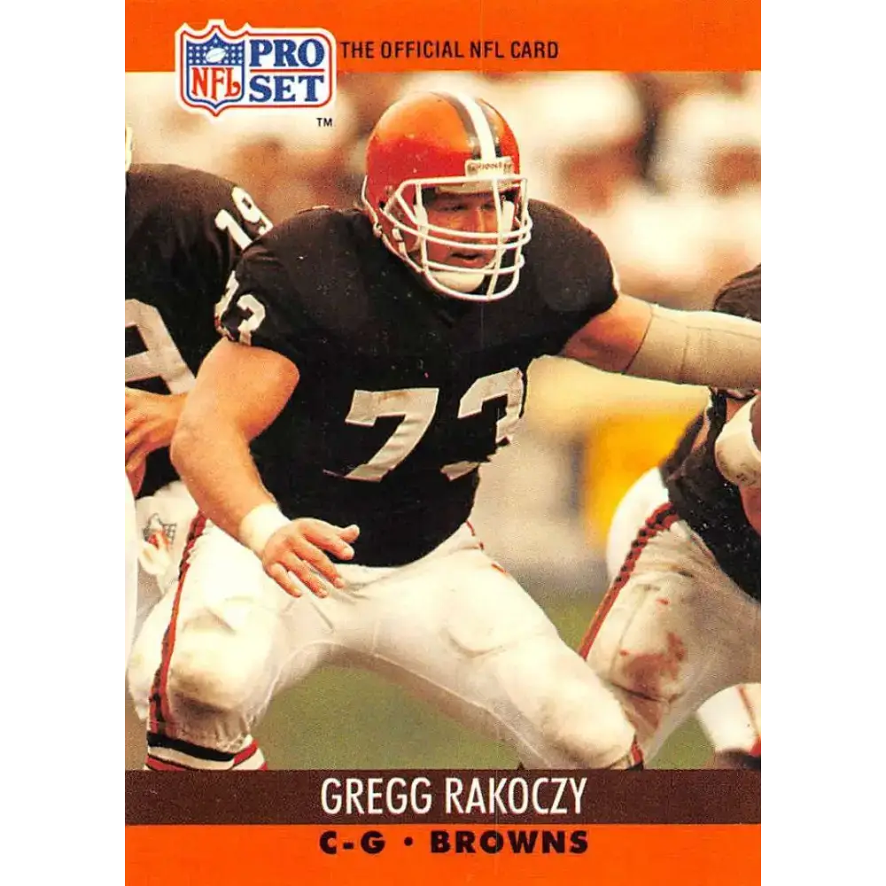 1990 Pro Set #476 Gregg Rakoczy NM-MT RC Rookie Cleveland Browns Football Card - Football Card Single