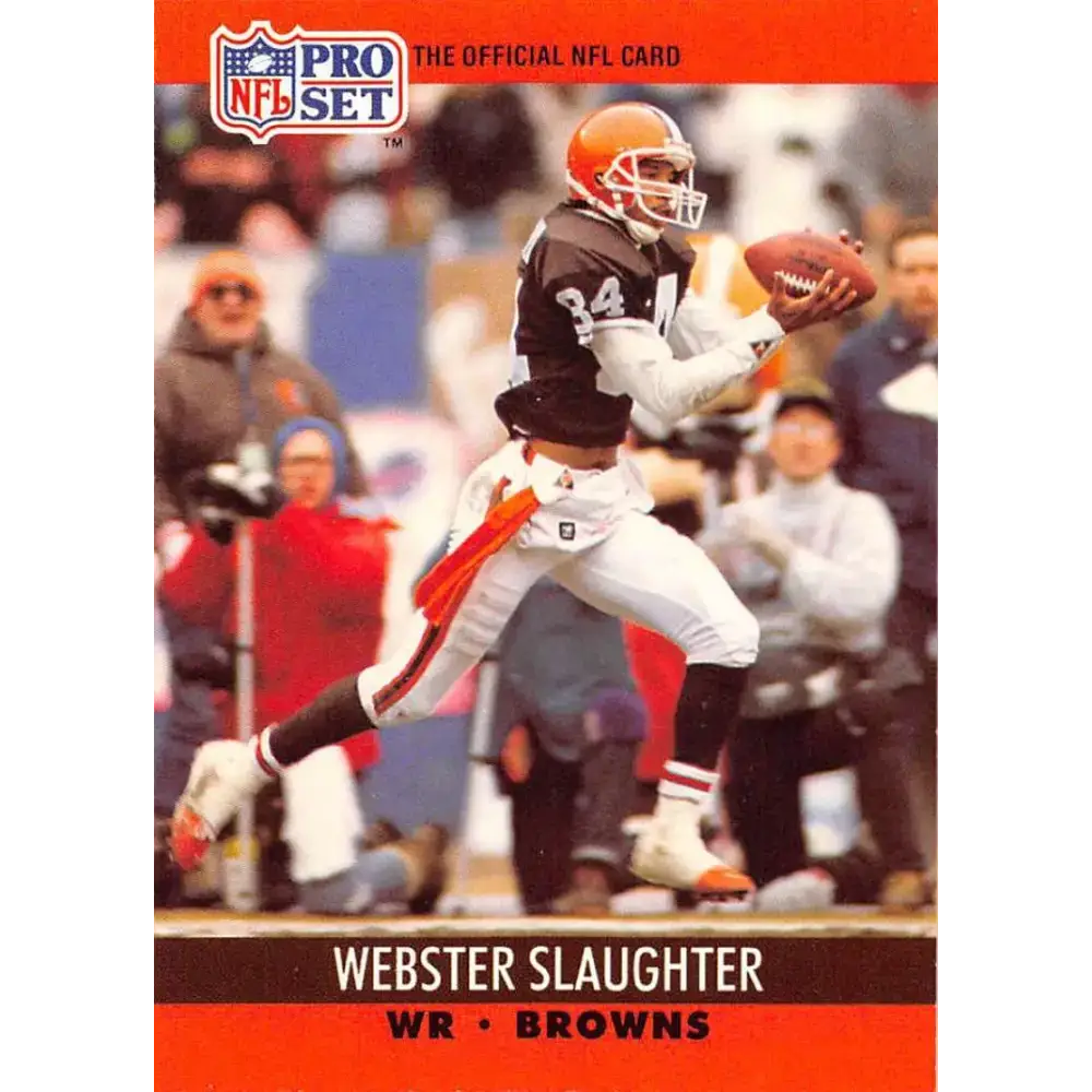 1990 Pro Set #477 Webster Slaughter NM-MT Cleveland Browns Football Card - Football Card Single