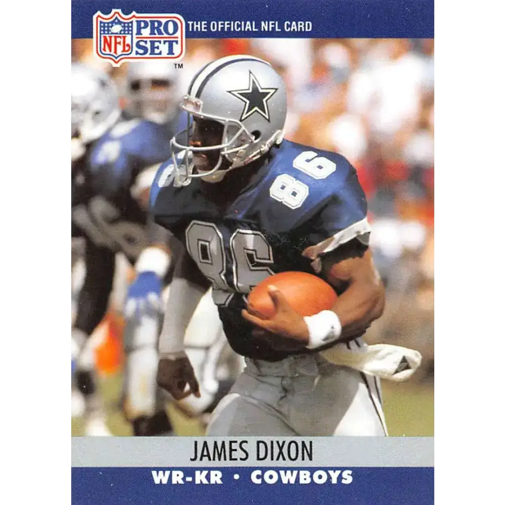 1990 Pro Set #478 James Dixon NM-MT RC Rookie Dallas Cowboys Football Card - Football Card Single