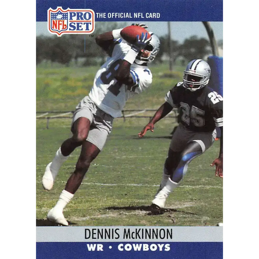 1990 Pro Set #480 Dennis McKinnon NM-MT Dallas Cowboys Football Card - Football Card Single
