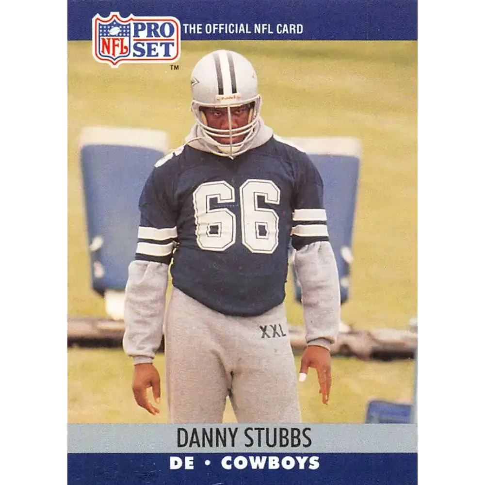 1990 Pro Set #483 Danny Stubbs NM-MT Dallas Cowboys Football Card - Football Card Single